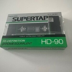 Realistic Supertape HD-90 Type II Ultra High Definition Chrome Equivalent Sealed